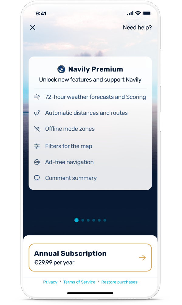 Aperçu application premium